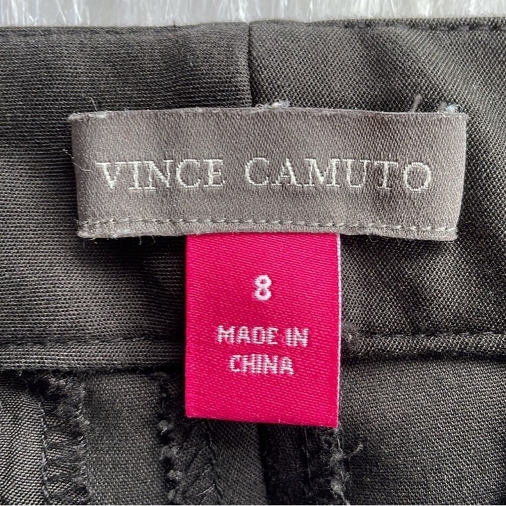 VINCE CAMUTO Skinny Pant Trouser Ponte Size 8 Business Casual Attire Solid Black - Picture 5 of 6